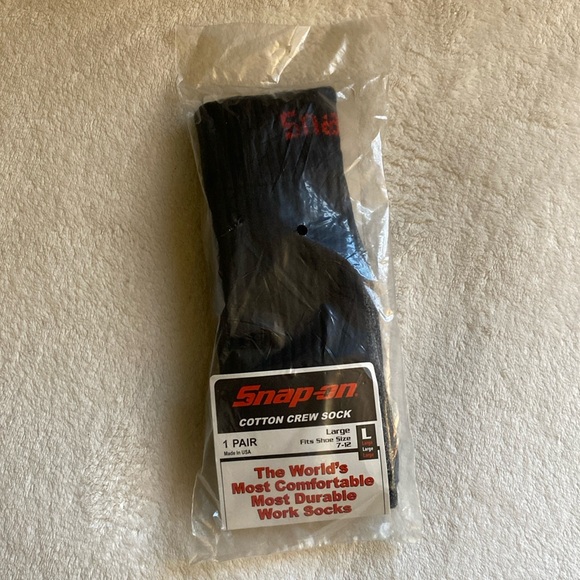 Snap-on Other - NWT Mens Snap-On “World Most Comfortable” Black Crew Socks Size L